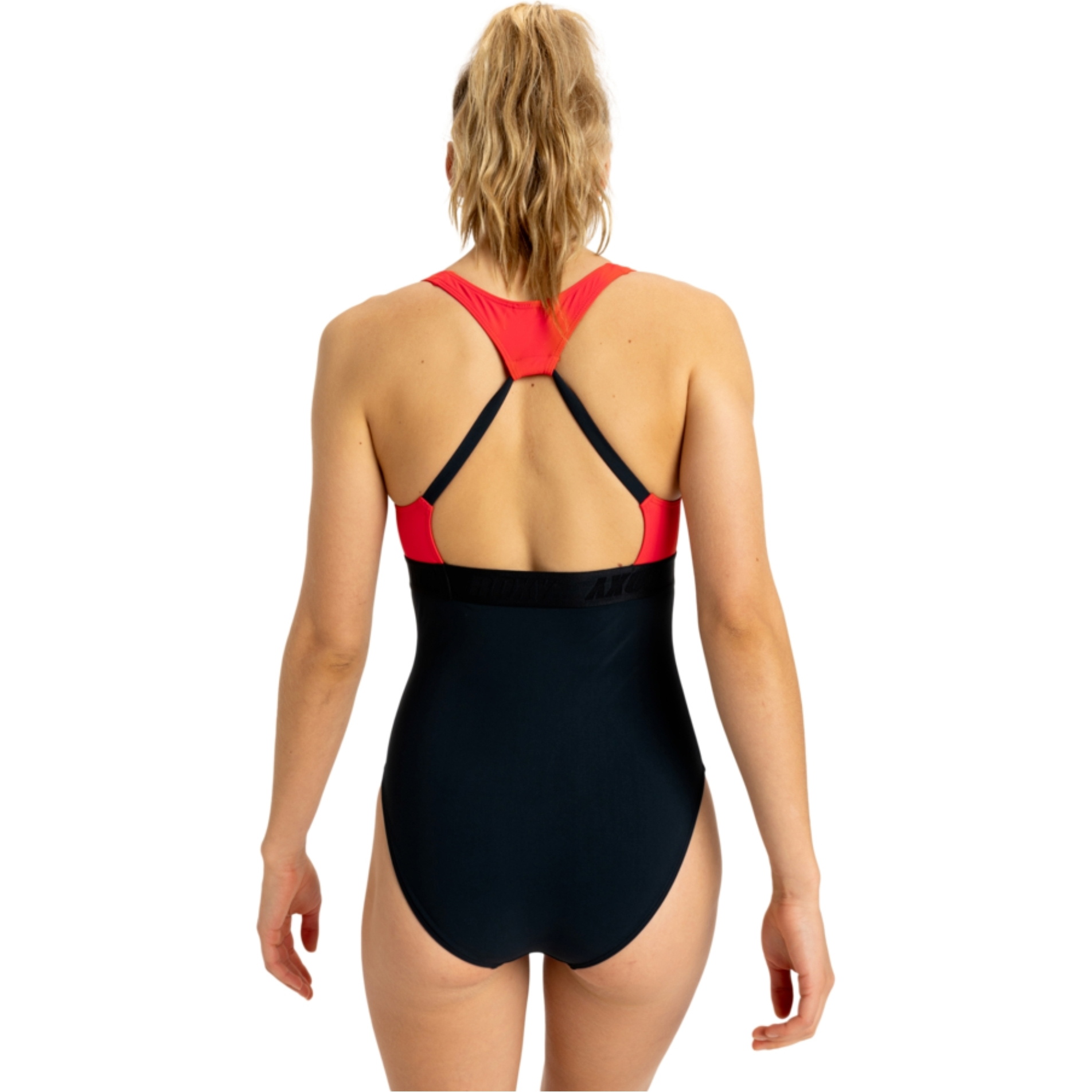 2025 Roxy Dames Active Colorblock One Piece ERJX103711 - Anthracite